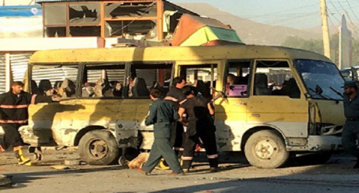 Kabul काबुल: कर्मचारियों को ले जा रही बस पर हमला, कई मौत