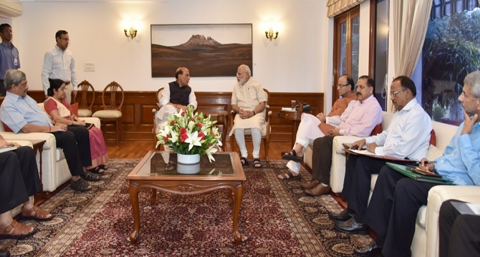 Modi Meeting मोदी ने कश्मीर स्थिति पर उच्चस्तरीय बैठक की अध्यक्षता की