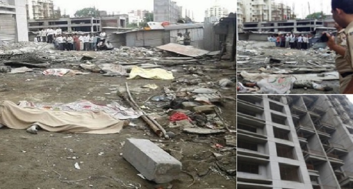 Pune पुणे: निर्माणाधीन इमारत का हिस्सा गिरने से 10 की मौत