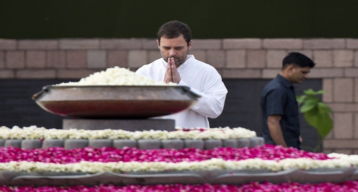 Rahul Gandhi राहुल ने राजीव गांधी को दी श्रद्धांजलि