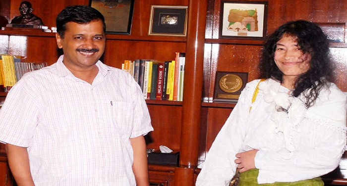 Iron Lady Irom Sharmila meets Kejriwal learn the virtues of politics इरोम शर्मिला ने केजरीवाल से की मुलाकात, जानें राजनीति के गुण