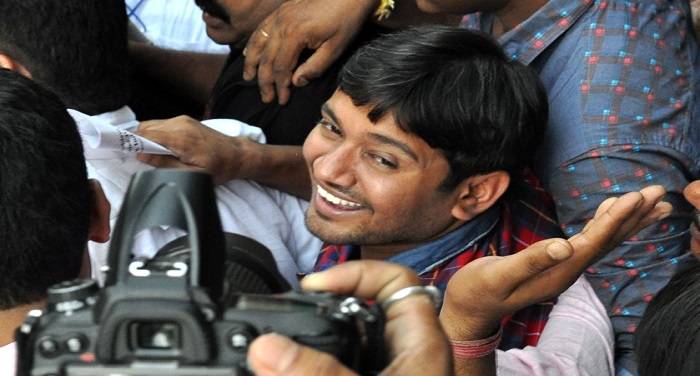Kanhaiya भाजपा कार्यकर्ताओं ने कन्हैया कुमार की कार पर अंडे फेंके