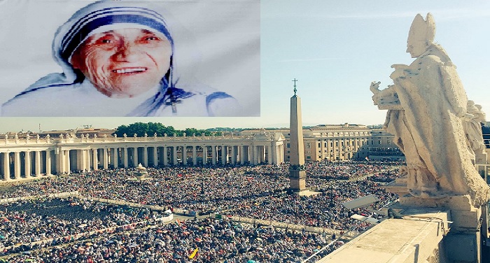 Mother Teresa मदर टेरेसा को संत की उपाधि, वेटिकन में उमड़ा जनसैलाब
