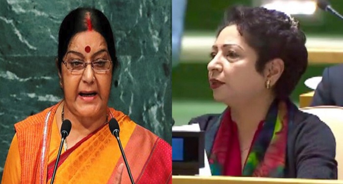 Swarajs speech infuriated Pakistan said the speech pack of lies सुषमा के भाषण से बौखलाया पाक, कहा 'झूठ का पुलिंदा' है भाषण