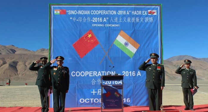 Indian and Chinese forces conduct first joint military exercise in Jk भारत-चीनी सेनाओं ने जन्मू-कश्मीर में पहली बार किया ज्वाइंट सैन्य अभ्यास