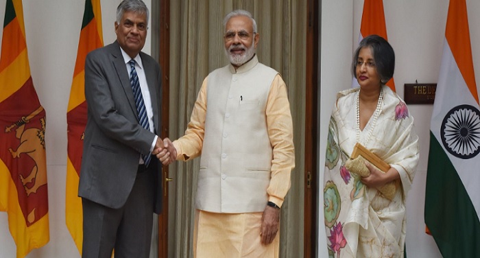 Sri Lankan Prime Minister Ranil Wickremesinghe met with PM Modi पीएम मोदी ने श्रीलंका के प्रधानमंत्री रानिल विक्रमसिंघे से मुलाकात की