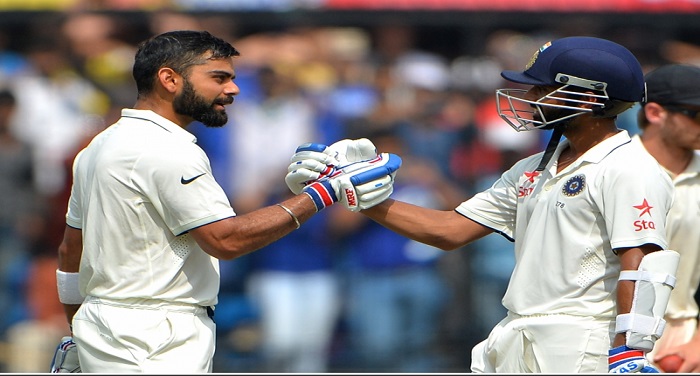 Test match इंदौर टेस्ट : कोहली, रहाणे की बदौलत भारत बेहद मजबूत स्थित में