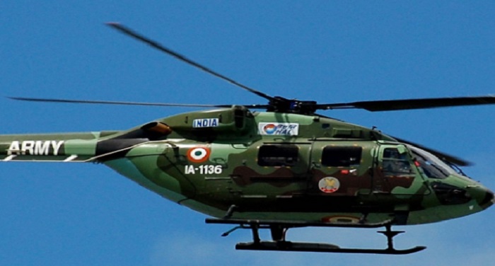 helecoper वायुसेना का हेलीकॉप्टर गिरा, बाल-बाल बचे यात्री