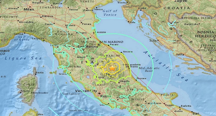 italy इटली में 5.9 रिएक्टर पर भूकंप के झटके