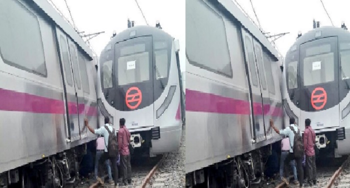 Mero दिल्ली में ट्रायल रन के दौरान आपस में टकराईं दो मैट्रो ट्रेनें