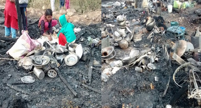 fire in j k जम्मू की झुग्गियों में भीषण आग लगने से 3 लोगों की मौत, 6 घायल