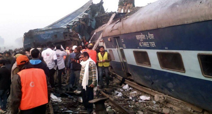 kanpur train accident कानपुर रेल हादसा : मृतकों की संख्या बढ़कर 130 हुई