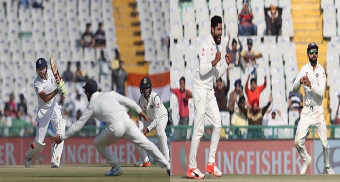 mohali मोहाली टेस्ट के पहले दिन इंग्लैंड ने बनाए 268 रन