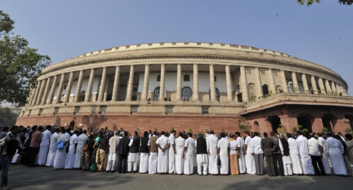 sansad क्या संसद में आज पेश हो पाएगा बजट ?