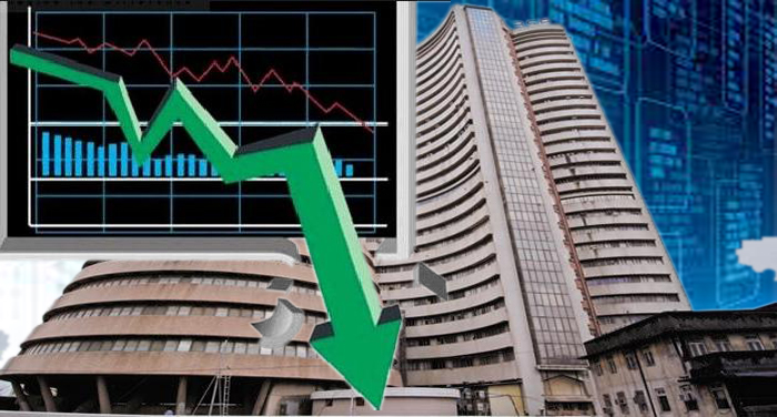 sheyar markit शेयर बाजार में सेंसेक्स में 156 अंक लुढ़का