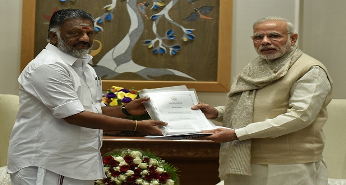 Tamilnadu तमिलनाडु के सीएम ने प्रधानमंत्री से की अम्मा को भारत रत्न देने की मांग