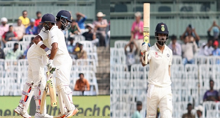 cri 4 चेन्नई टेस्ट : लंच टाइम तक भारत ने बनाए 1 विकेट 173 रन