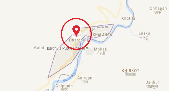dharchula map 5.2 तीव्रता के रिक्टर पैमाने पर उत्तराखंड सहित हिला नेपाल