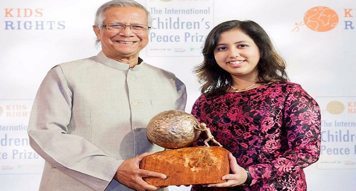 kehkashan यूएई में रहने वाली भारतीय मूल की छात्रा ने जीता बाल शांति पुरस्कार