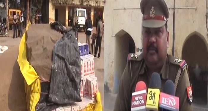 baliya जिले में पुलिस ने पकड़ी शराब की खेप
