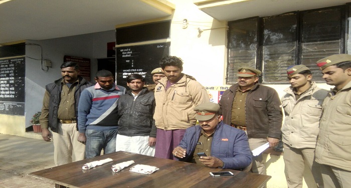 muzzafar nagar नकली नोट के साथ 4 लोगों को पुलिस ने किया गिरफ्तार