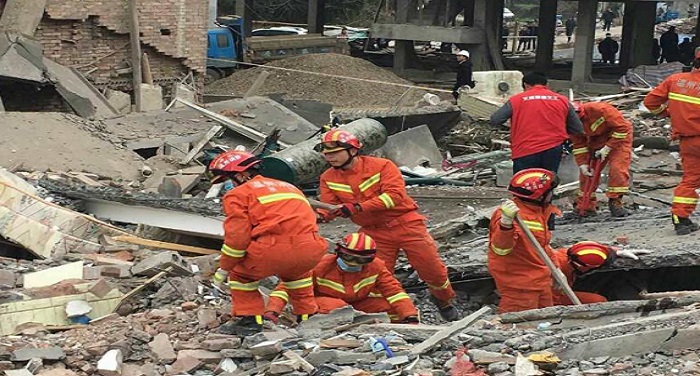 china 1 चीन में इमारत ढहने की घटना में 9 लोगों की मौत