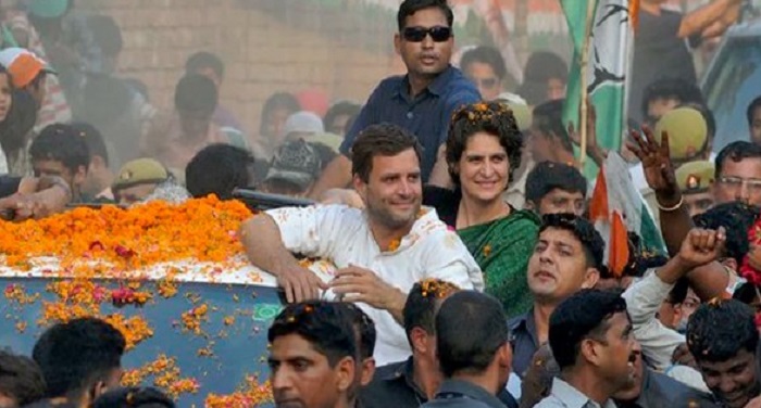 rahul priyanka gandhi राहुल के साथ तीसरी चुनावी परीक्षा के लिए रण में आज उतरेंगी प्रियंका गांधी