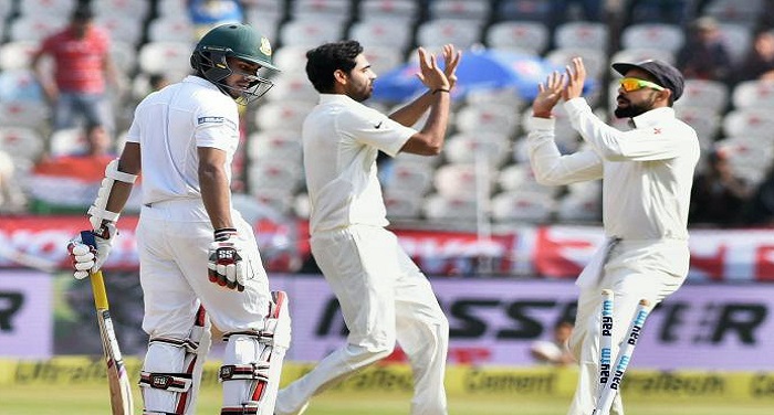 test हैदराबाद टेस्टः एकमात्र टेस्ट मैच मे भारत ने बांग्लादेश को 208 रनों से हराया