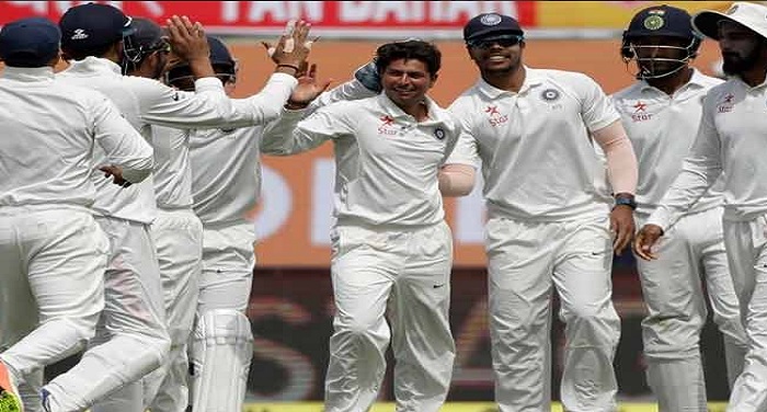 india vs aust धर्मशाला टेस्ट का दूसरा दिनः विजय-राहुल ने संभाला मोर्चा
