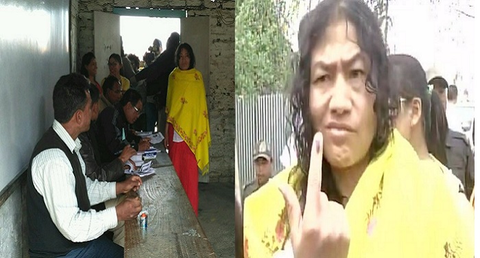 irom sharmila vote मणिपुर में आयरन लेडी ने डाला वोट, कहा जीत है पक्की
