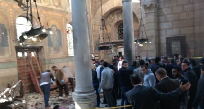 inter 3 मिस्र के कॉप्टिक चर्च के धमाके में 13 लोगों की मौत, 40 घायल