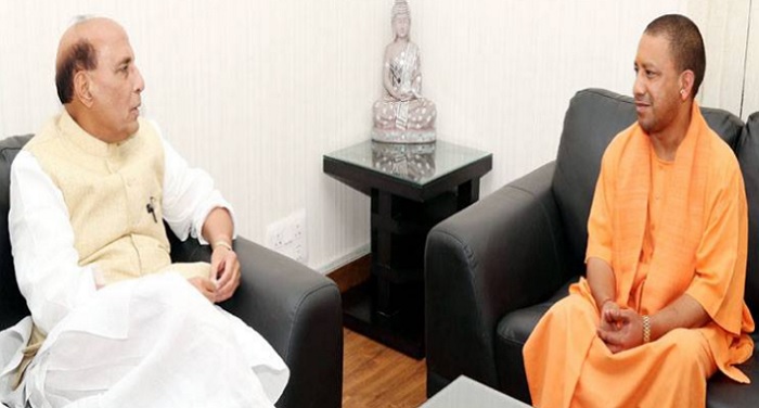 yogi 2 योगी और राजनाथ की मुलाकात आज, कई अहम विषयों पर हो सकती है वार्ता