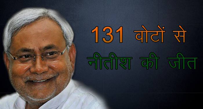 nitish 5 live: बिहार में नीतीश ने हासिल किया बहुमत, 131 वोटों से जीत