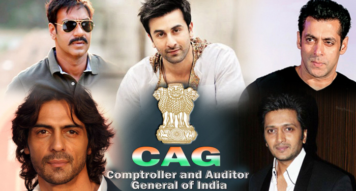cag report, discloses, bollywood, personalitie, stolen, service tax