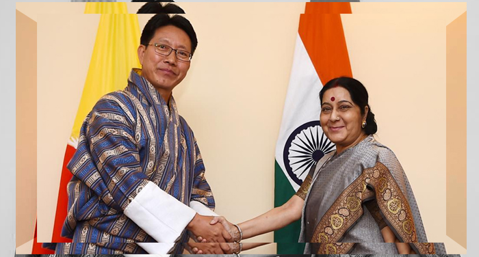 sushma will meet bhutanese foreign minister in bimstec