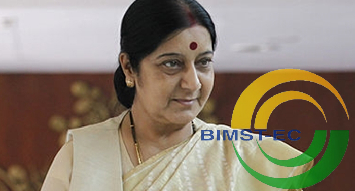 Sushma Swaraj, meet, bhutanese, foreign minister, bimstec, Kathmandu
