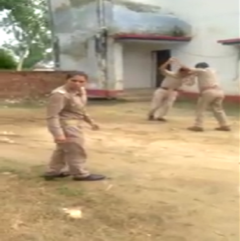 police, personnel clashing, police station, up police