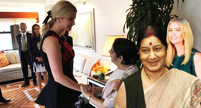 sushma swaraj and Ivanka Trump