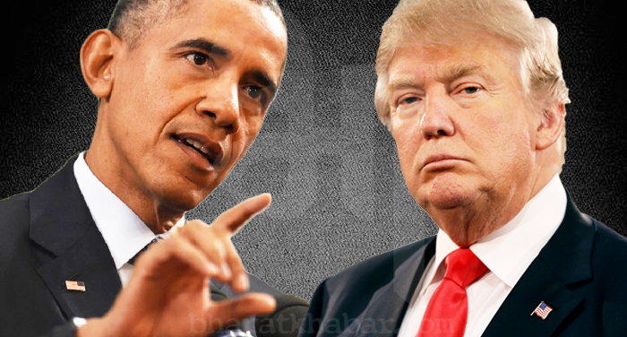barak obama and trump ओबामा ने ट्रंप का नाम लिए बगैर कहा ये आदमी कर रहा है देश को 50 साल पीछे