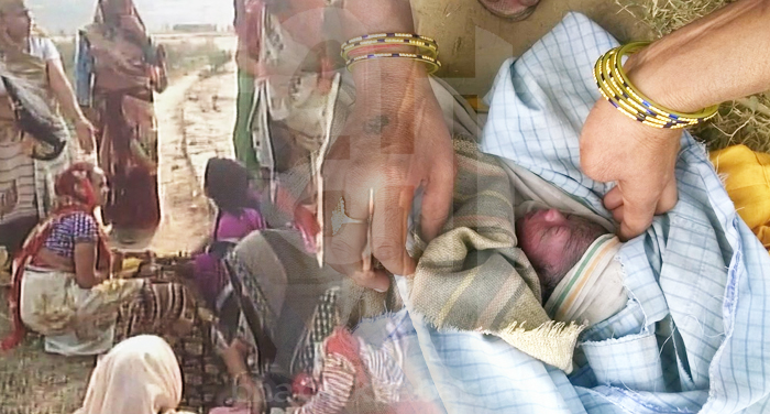 birth मथुरा: महिला ने सड़क पर दिया बच्चे को जन्म, नहीं पहुंची एंबुलेंस