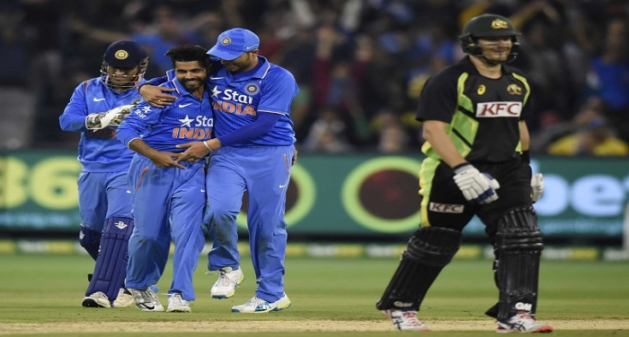 ravindra jadeja shane watson टी-20 मैच में भारत ने दी ऑस्ट्रेलिया को पटखनी, 9 विकेट से दर्ज की जीत