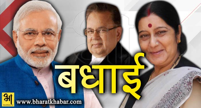 sushma-Modi congratulate dalveer