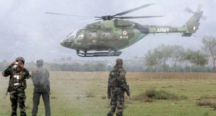 हादसा: आर्मी परेड की रिहर्सल के दौरान हेलीकाप्टर से नीचे गिरे सेना के जवान