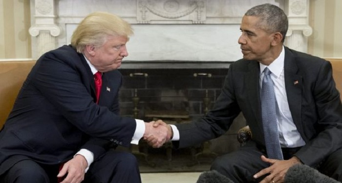 trump obama handshake ट्रंप ने ओबामा प्रशासन के फैसले को पलटा, नहीं बंद होगी गुआंतानाओ जेल