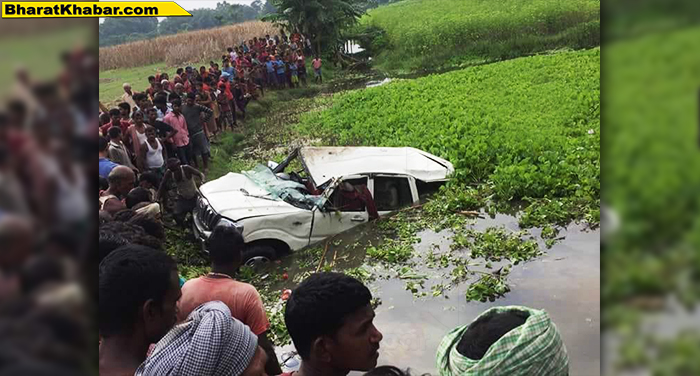 03 51 बिहारः अररिया के तालाब में कार के गिरने से 6 बच्चों की मौत एक को बचाया