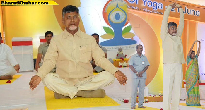 06 52 पीएम मोदी देहरादून में,तो आंध्रप्रदेश के सीएम अमरावती में मना रहें योग दिवस