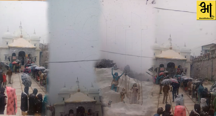 13 29 केदारनाथ बद्रीनाथ और गंगोत्री में बर्फ़बारी-लोगों ने उठाया लुत्फ