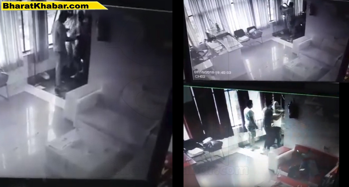 18 36 दिन दहाड़े होटल में बदमाश लूट की बारदात को अंजाम दे रहे थे अंजाम,CCTV कैमरे में कैद हुई करतूत