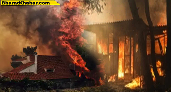ग्रीस के जंगलों में लगी भीषण आग, 50 लोगों की मौत