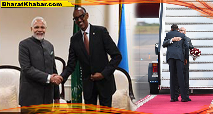 pm modi 6 तीन अफ्रीकी देशों की यात्रा पर पीएम मोदी, रवांडा पहुंच तो राष्ट्रपति पॉल कागमे ने किया स्वागत